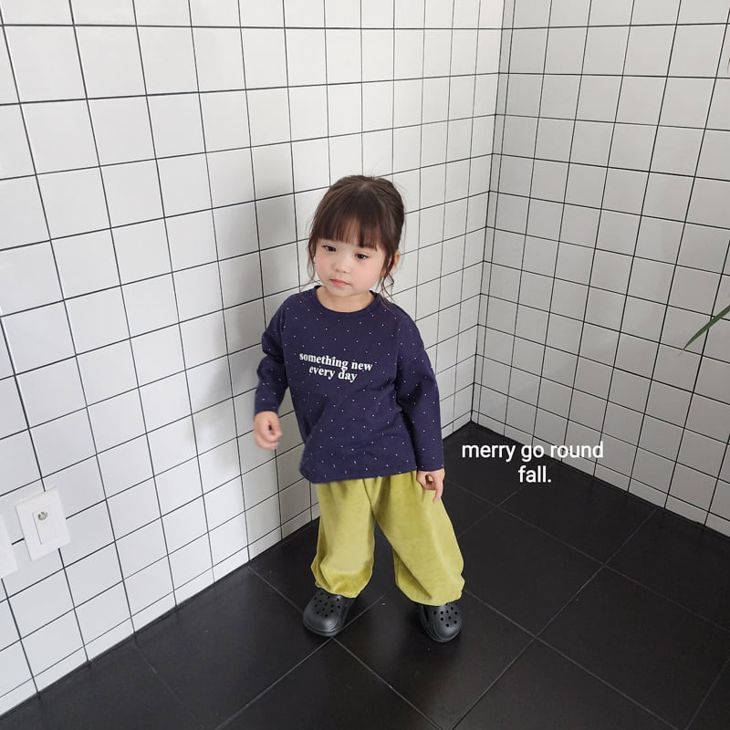 Merry Go Round - Korean Children Fashion - #childrensboutique - Velour Jogger Pants - 10