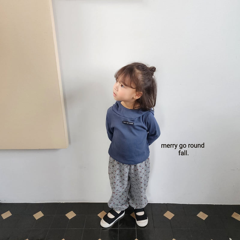 Merry Go Round - Korean Children Fashion - #designkidswear - Flower Jogger Pants - 6