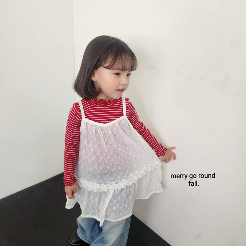 Merry Go Round - Korean Children Fashion - #designkidswear - Wrinkle Dress - 2