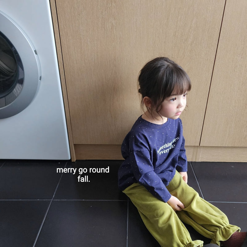 Merry Go Round - Korean Children Fashion - #discoveringself - Mini Dot Tee - 2