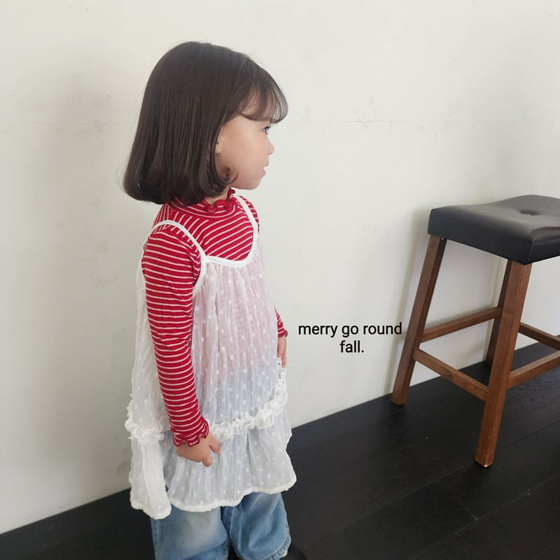 Merry Go Round - Korean Children Fashion - #discoveringself - Wrinkle Dress - 3