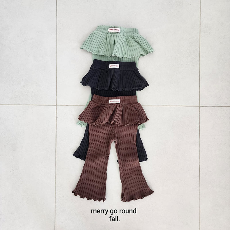 Merry Go Round - Korean Children Fashion - #fashionkids - Skirt Bootcut Pants - 2