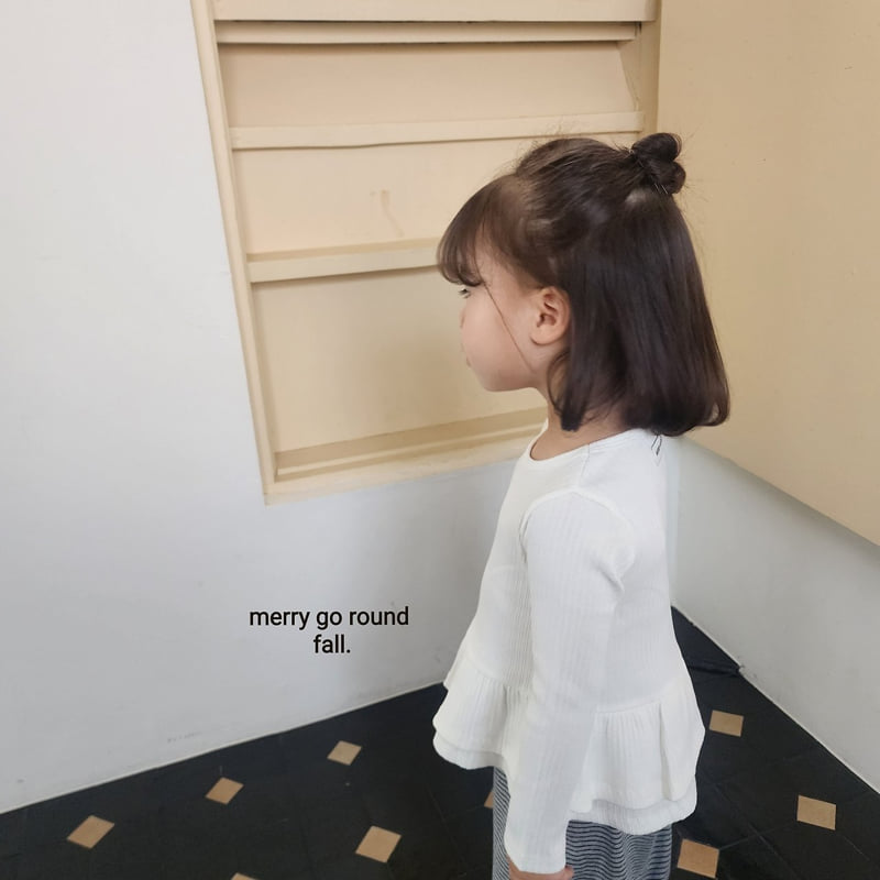 Merry Go Round - Korean Children Fashion - #fashionkids - 2-Tier Ruffle Tee - 9