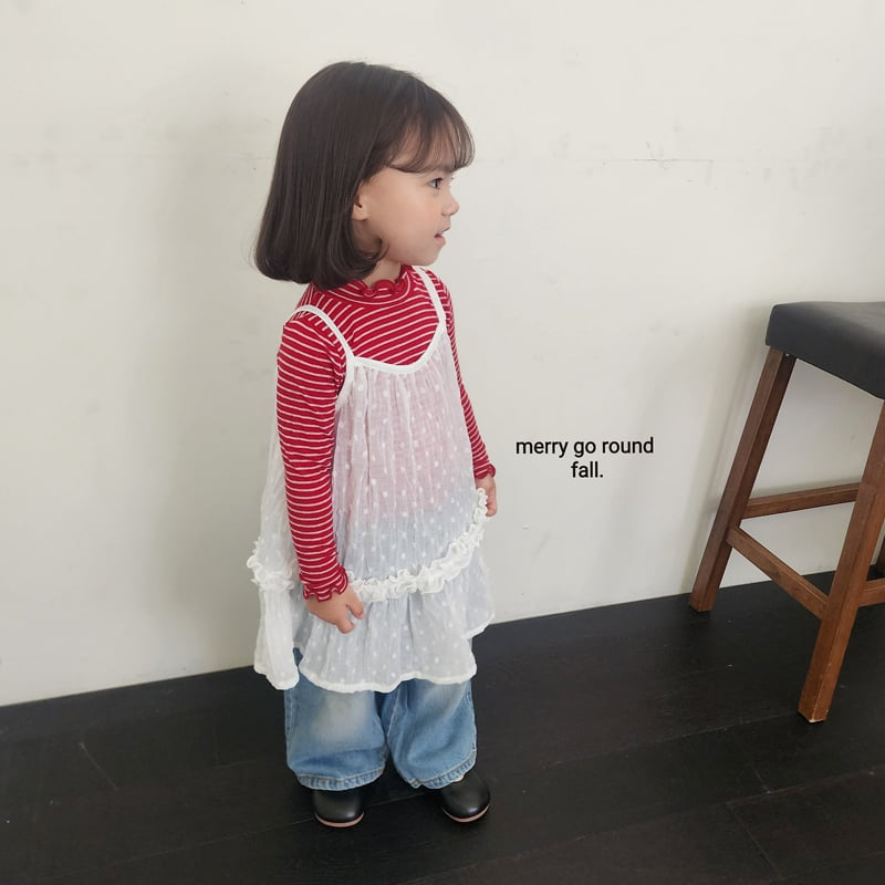 Merry Go Round - Korean Children Fashion - #discoveringself - Wrinkle Dress - 4