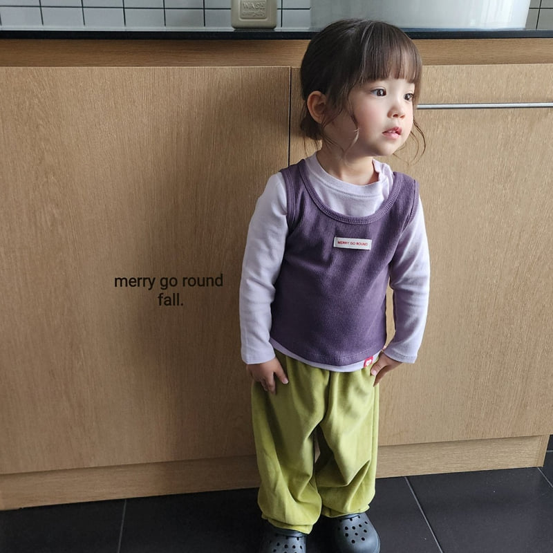 Merry Go Round - Korean Children Fashion - #kidsshorts - Kinder Vest Set - 6