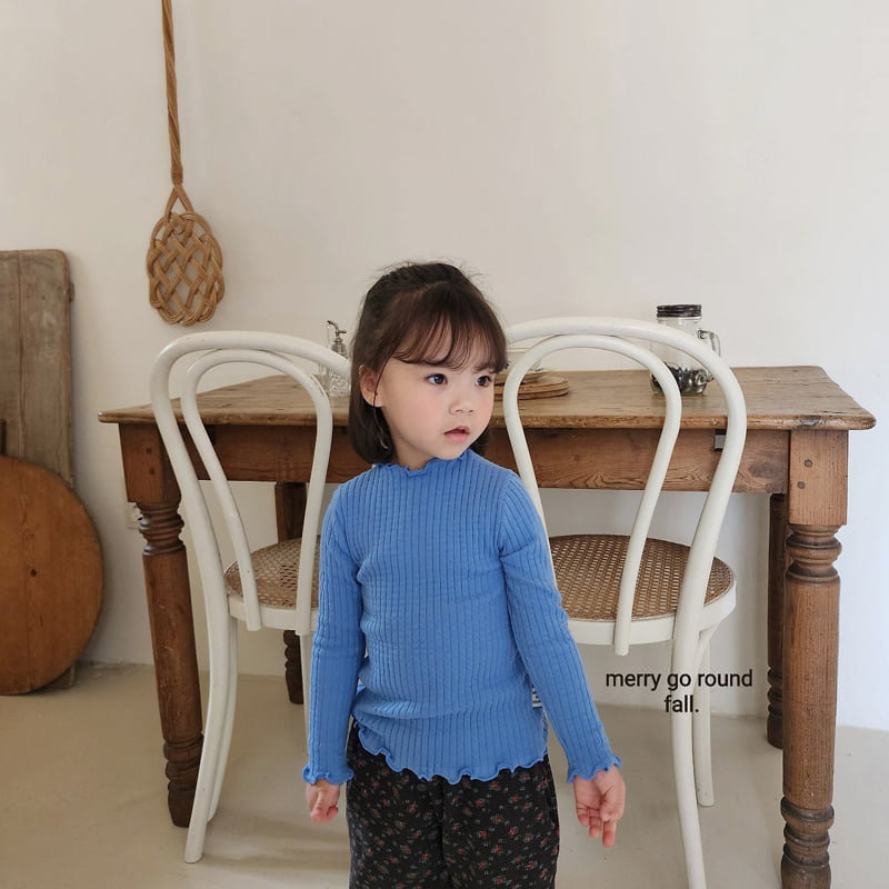 Merry Go Round - Korean Children Fashion - #kidsstore - Candy Ribbed Tee - 8
