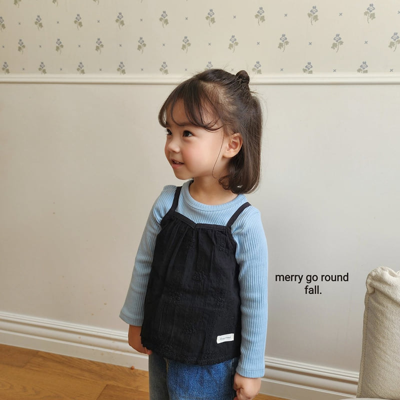 Merry Go Round - Korean Children Fashion - #kidsstore - Mare Ribbed Tee - 2