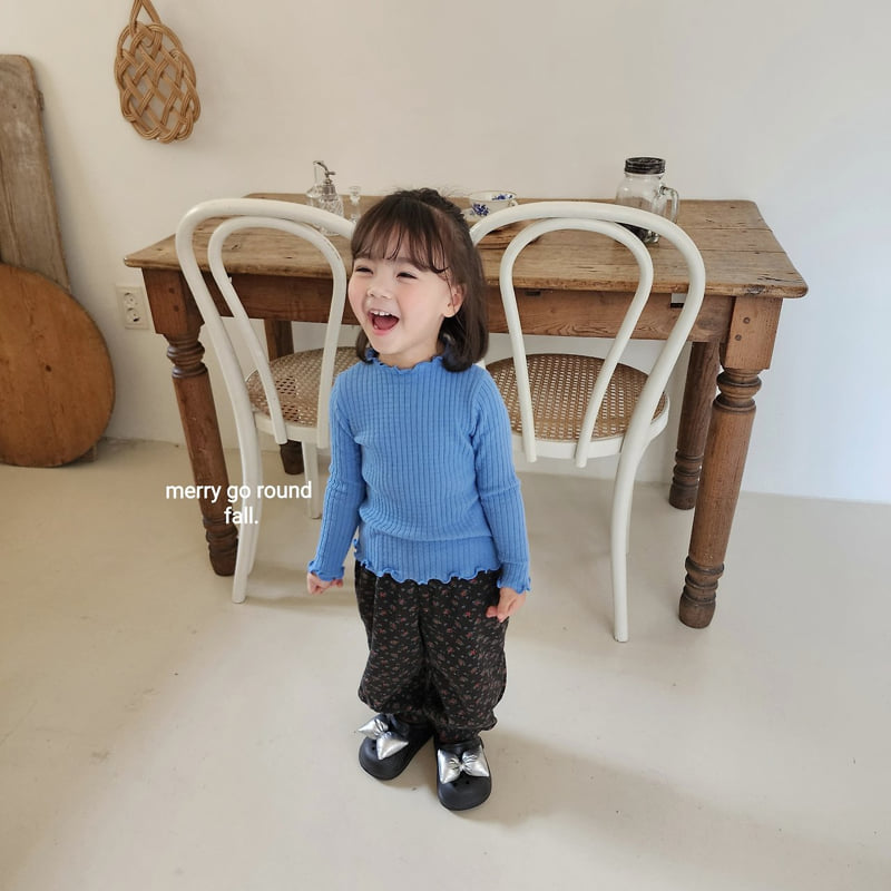 Merry Go Round - Korean Children Fashion - #kidzfashiontrend - Candy Ribbed Tee - 9