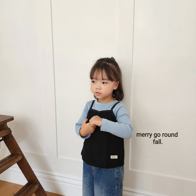 Merry Go Round - Korean Children Fashion - #kidzfashiontrend - Mare Ribbed Tee - 3