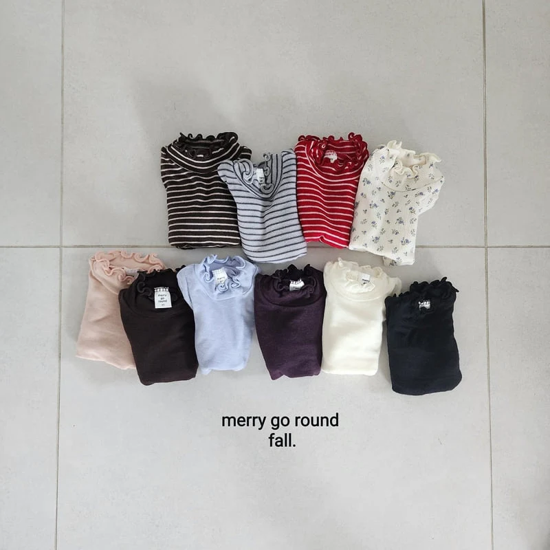 Merry Go Round - Korean Children Fashion - #littlefashionista - Jelly Half Mock Neck