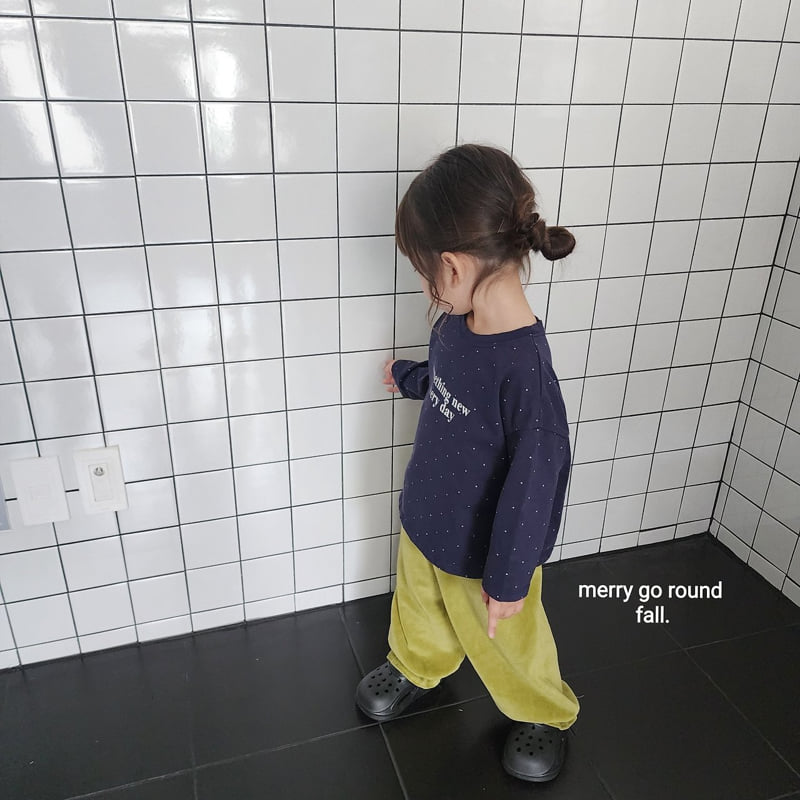 Merry Go Round - Korean Children Fashion - #littlefashionista - Mini Dot Tee - 8