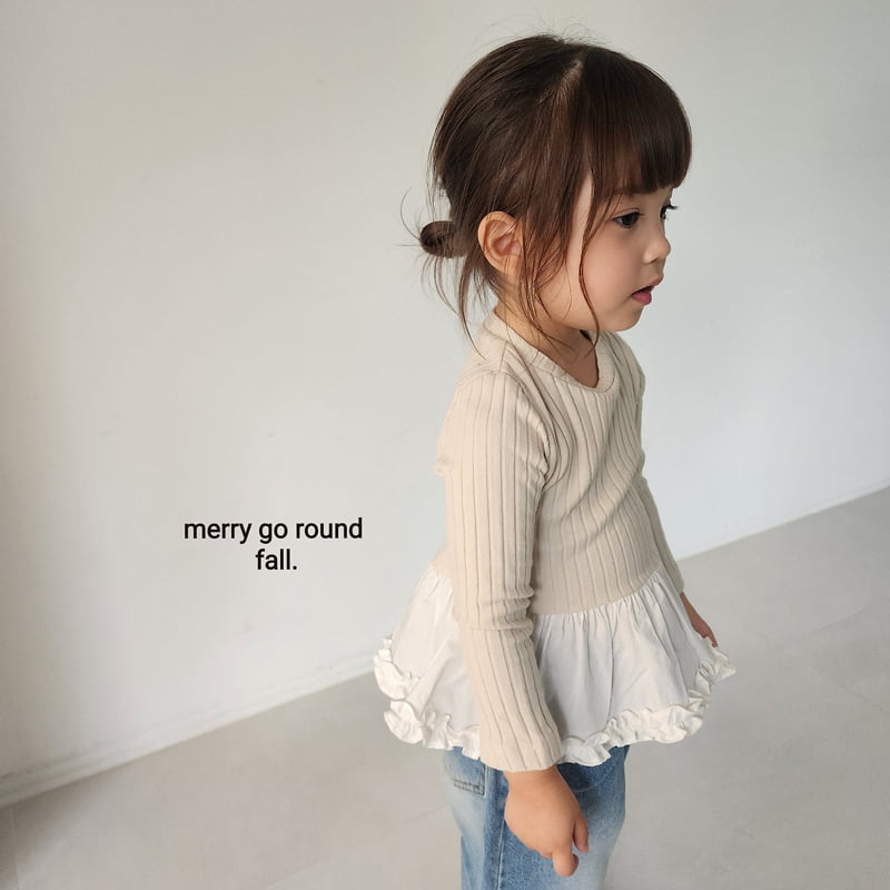 Merry Go Round - Korean Children Fashion - #littlefashionista - Mimi Ruffle Tee - 3