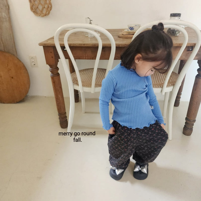 Merry Go Round - Korean Children Fashion - #littlefashionista - Candy Ribbed Tee - 11