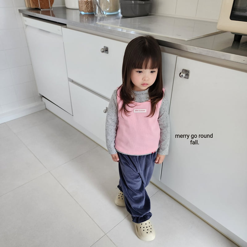 Merry Go Round - Korean Children Fashion - #magicofchildhood - Velour Jogger Pants - 5