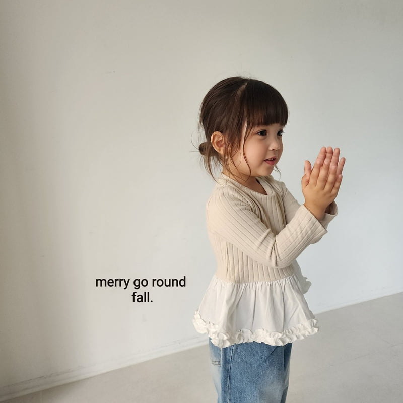 Merry Go Round - Korean Children Fashion - #littlefashionista - Mimi Ruffle Tee - 4