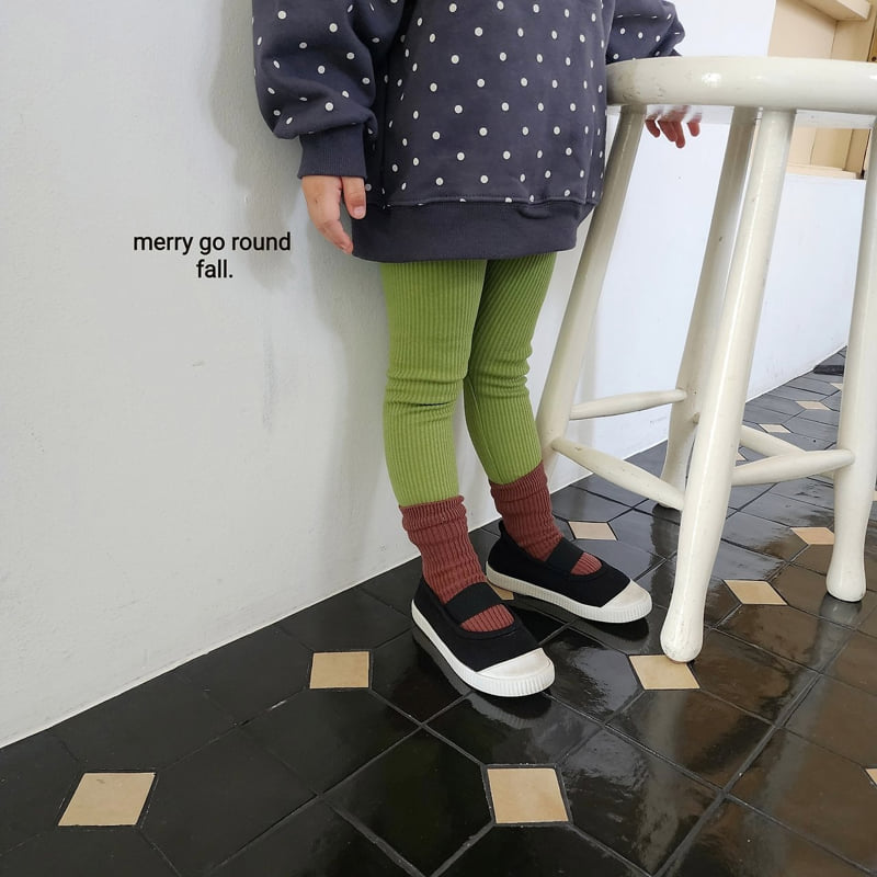 Merry Go Round - Korean Children Fashion - #minifashionista - Maple Leggings - 3