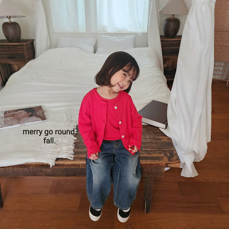 Merry Go Round - Korean Children Fashion - #minifashionista - Moring Cardigan Set - 5