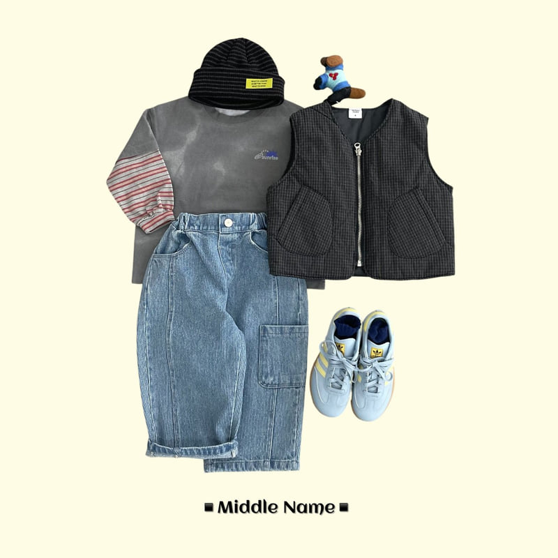 Middle Name - Korean Children Fashion - #Kfashion4kids - Water Pigment Layered Tee - 12