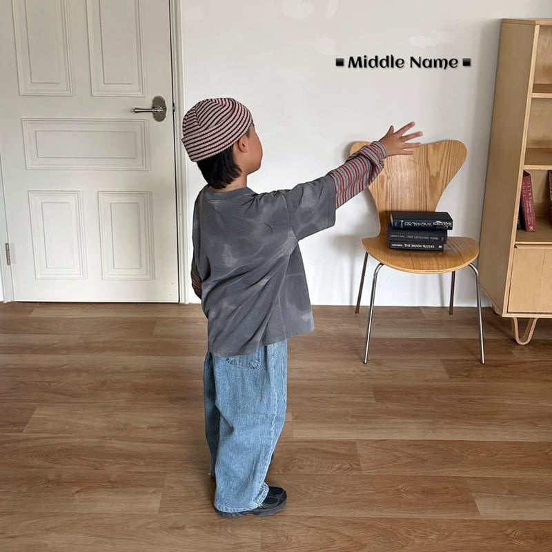 Middle Name - Korean Children Fashion - #Kfashion4kids - Tie-Dye Layered Tee - 10