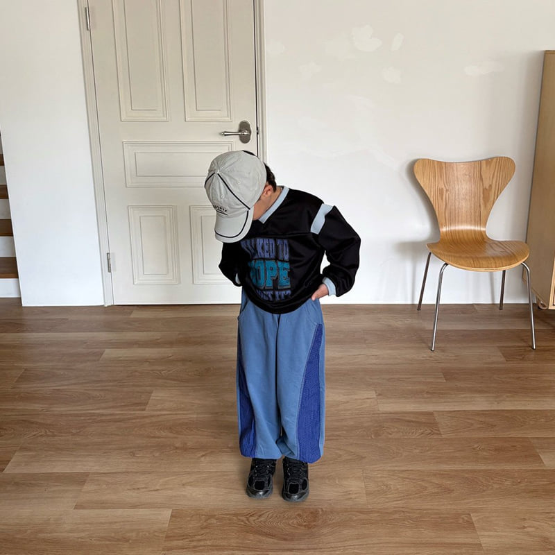 Middle Name - Korean Children Fashion - #kidzfashiontrend - Rib Colorblock Cutline Pants - 4