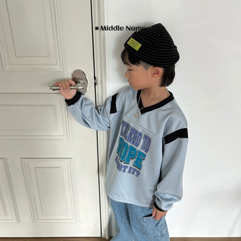 Middle Name - Korean Children Fashion - #Kfashion4kids - Hip V-Neck Tee - 7