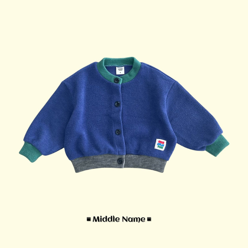 Middle Name - Korean Children Fashion - #childofig - Color Block Cardigan - 2