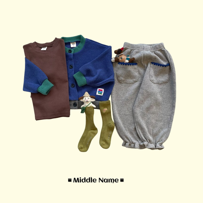 Middle Name - Korean Children Fashion - #childofig - Small Rib Basic Tee - 6