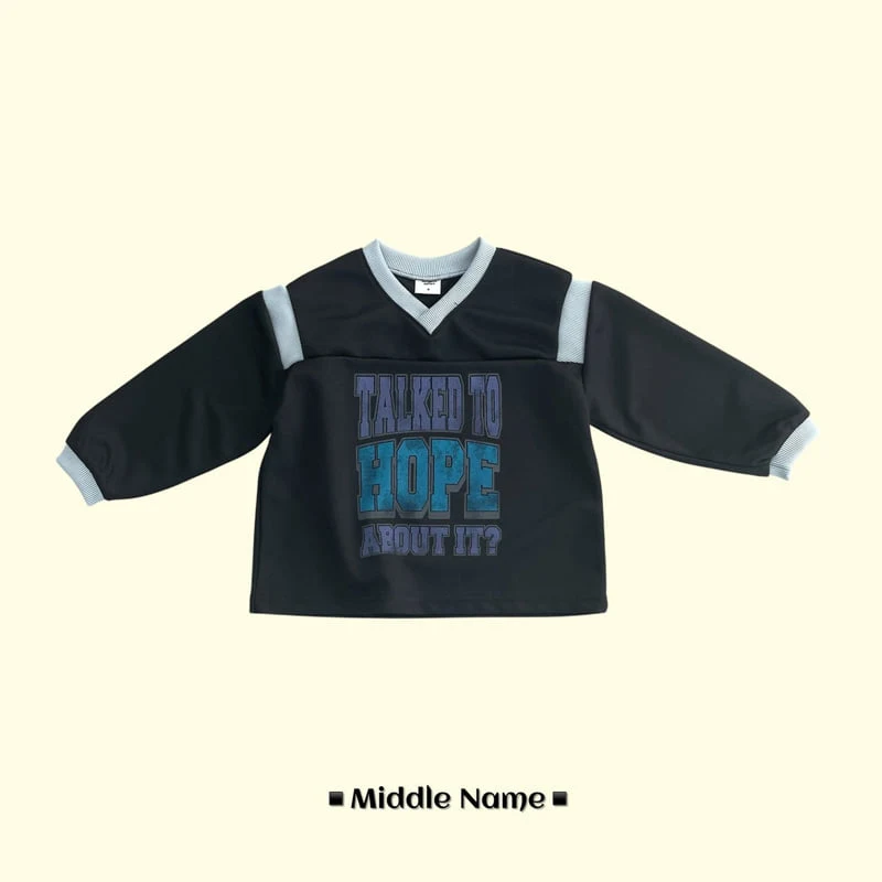 Middle Name - Korean Children Fashion - #childofig - Hip V Neck Tee - 3