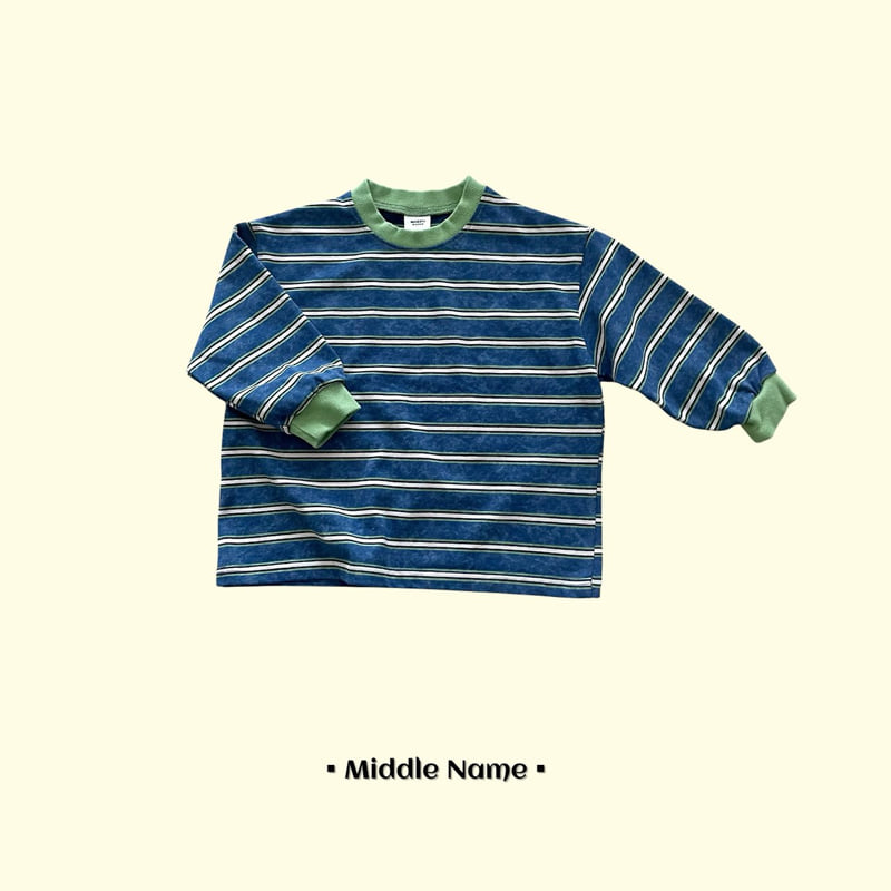 Middle Name - Korean Children Fashion - #childofig - Pigment Stripe Tee