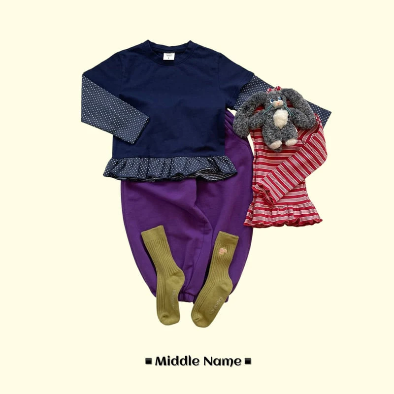 Middle Name - Korean Children Fashion - #childofig - Layered Frill Tee - 9