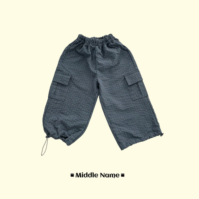 Middle Name - Korean Children Fashion - #childofig - Cargo Embo Check Pants - 3