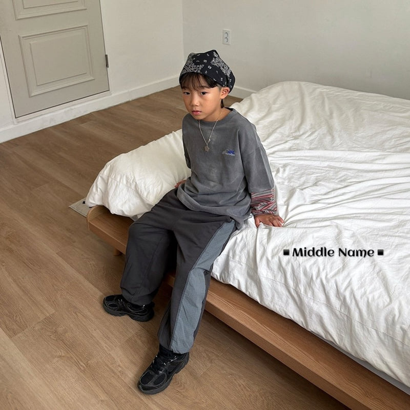 Middle Name - Korean Children Fashion - #childofig - Rib Colorblock Cutline Pants - 12