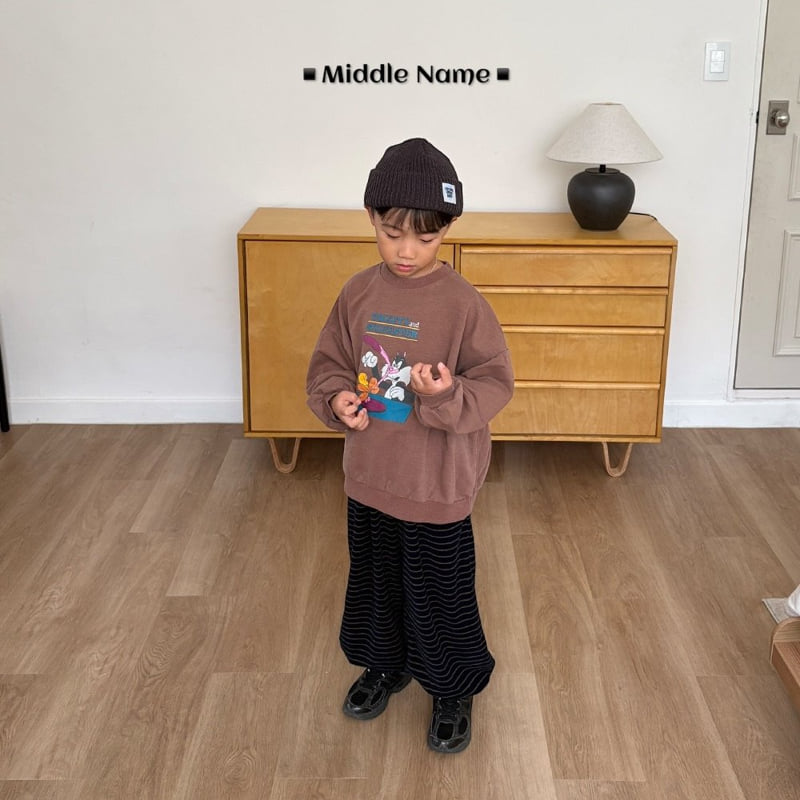 Middle Name - Korean Children Fashion - #stylishchildhood - Terry Striped Jogger Pants - 4