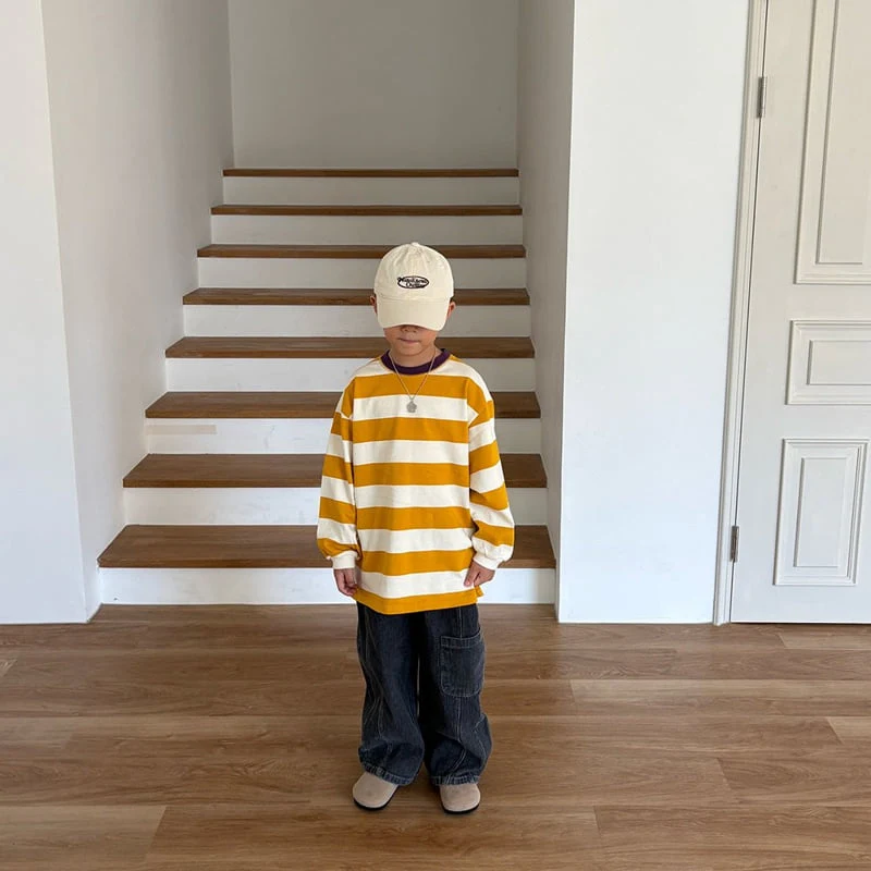 Middle Name - Korean Children Fashion - #childofig - Milk Colorblock Striped Tee - 11