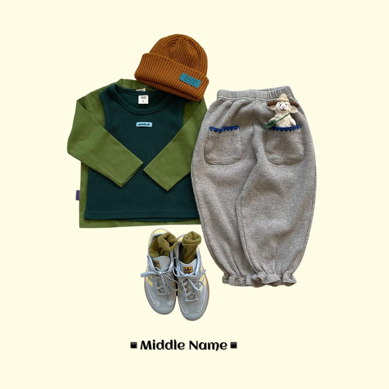 Middle Name - Korean Children Fashion - #childrensboutique - Small Rib Basic Tee - 7