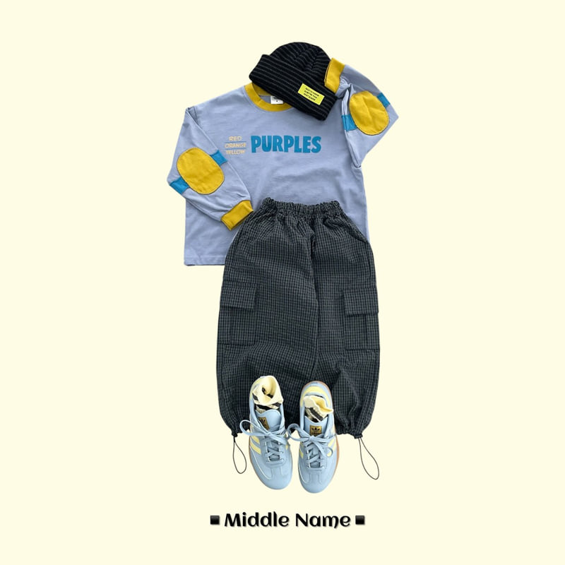 Middle Name - Korean Children Fashion - #childrensboutique - Cargo Embo Check Pants - 5
