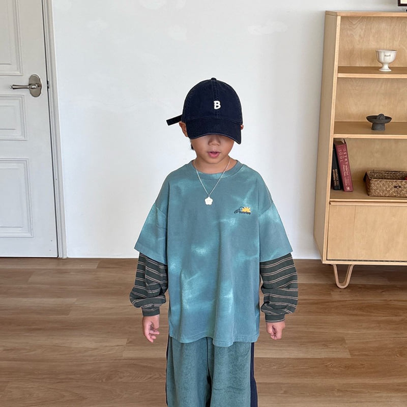 Middle Name - Korean Children Fashion - #childrensboutique - Terry Colorblock Jogger Pants - 5