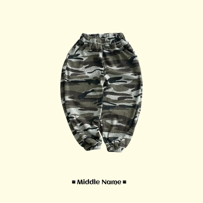 Middle Name - Korean Children Fashion - #designkidswear - Camo Jogger Pants - 2