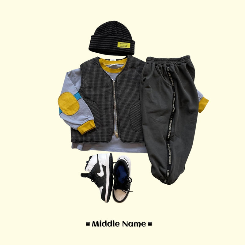 Middle Name - Korean Children Fashion - #designkidswear - Pigment Tape Jogger Pants - 7