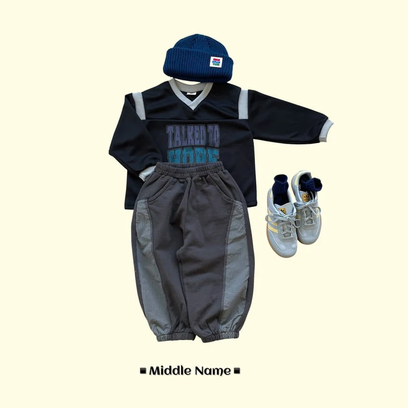 Middle Name - Korean Children Fashion - #designkidswear - Hip V Neck Tee - 5