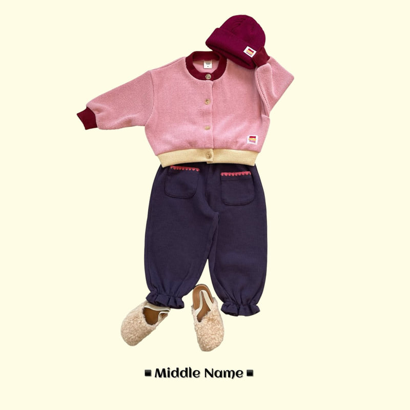 Middle Name - Korean Children Fashion - #discoveringself - Color Block Cardigan - 5