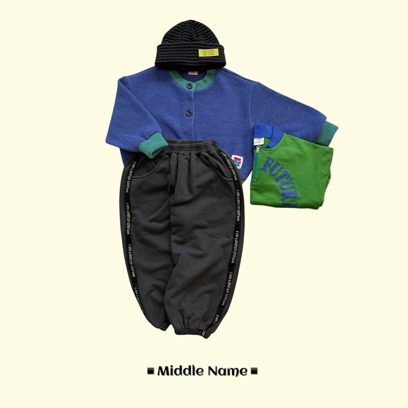 Middle Name - Korean Children Fashion - #discoveringself - Pigment Tape Jogger Pants - 8