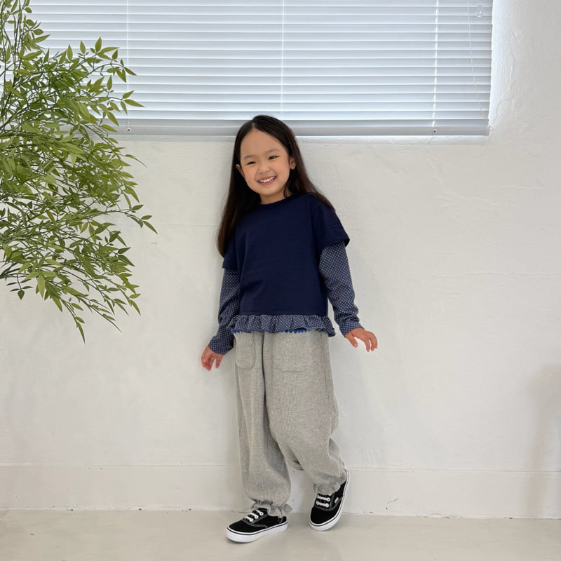 Middle Name - Korean Children Fashion - #discoveringself - Waffle Pocket Mello Pants - 10