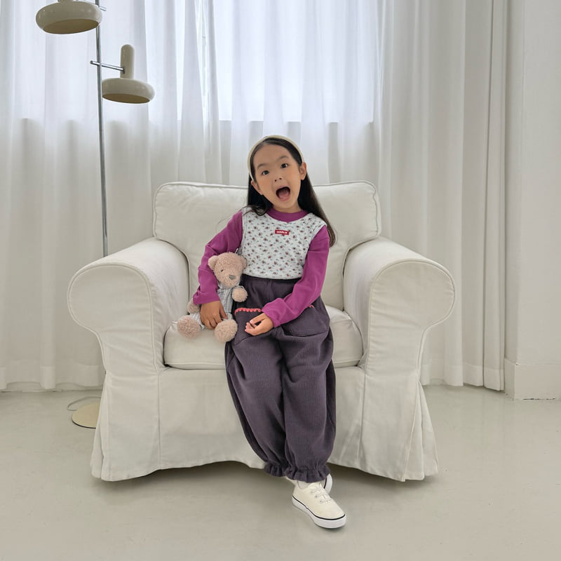 Middle Name - Korean Children Fashion - #fashionkids - Waffle Layered Sleeveless - 11