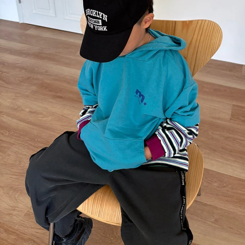 Middle Name - Korean Children Fashion - #fashionkids - Layered Hooded Tee - 9