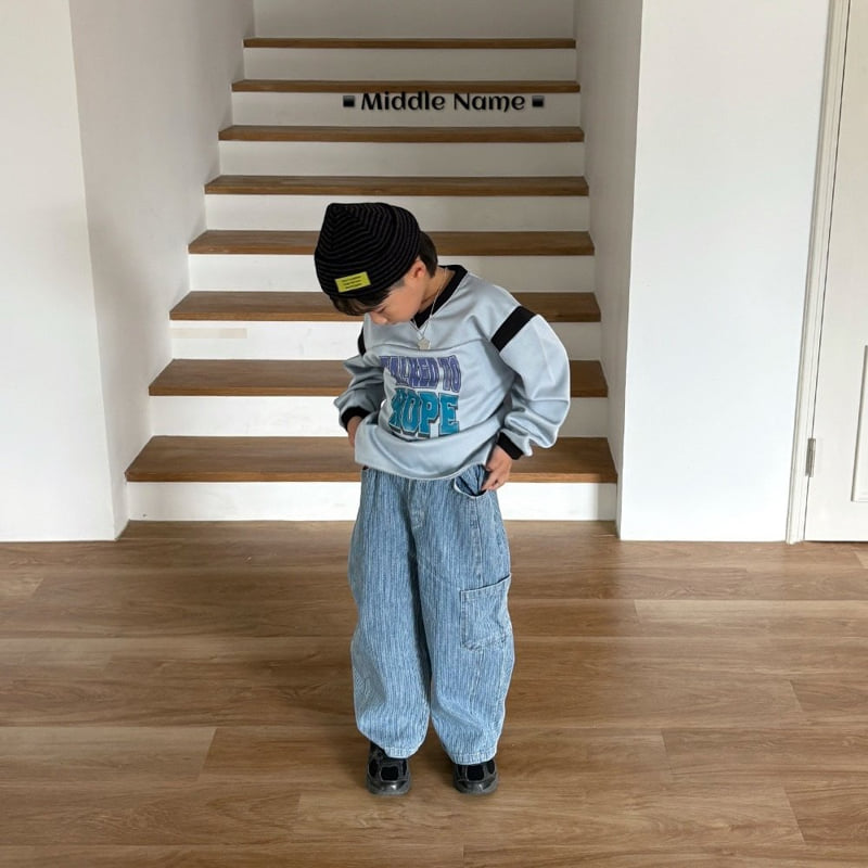 Middle Name - Korean Children Fashion - #fashionkids - Hip V-Neck Tee - 3