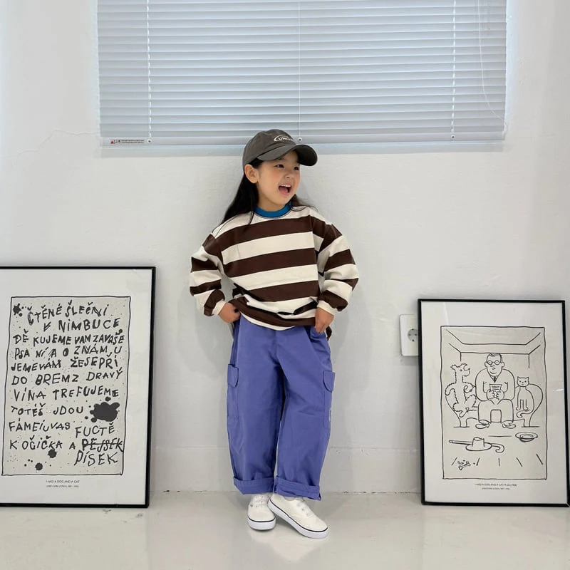 Middle Name - Korean Children Fashion - #fashionkids - Milk Colorblock Striped Tee - 2