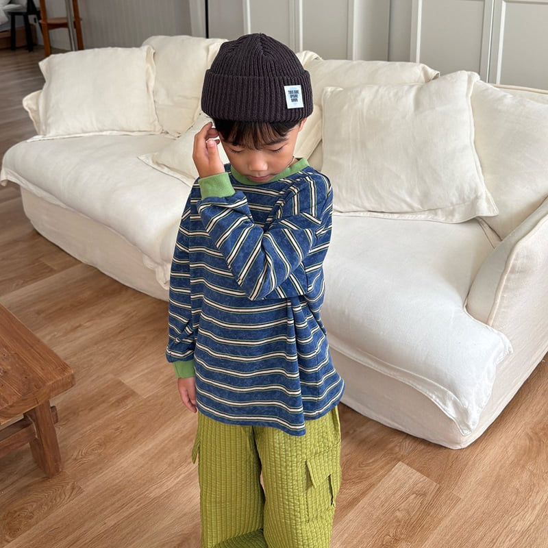Middle Name - Korean Children Fashion - #fashionkids - Cargo Embossed Check Pants - 11