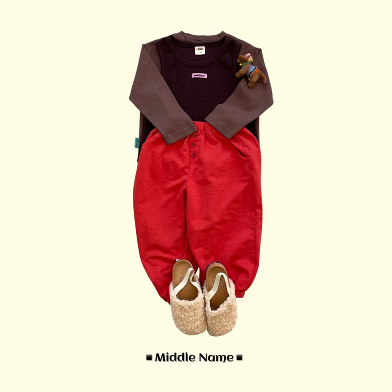 Middle Name - Korean Children Fashion - #kidsshorts - Waffle Layered Sleeveless - 8
