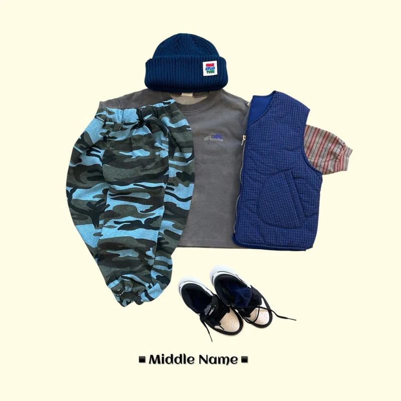 Middle Name - Korean Children Fashion - #kidsshorts - Camo Jogger Pants - 5